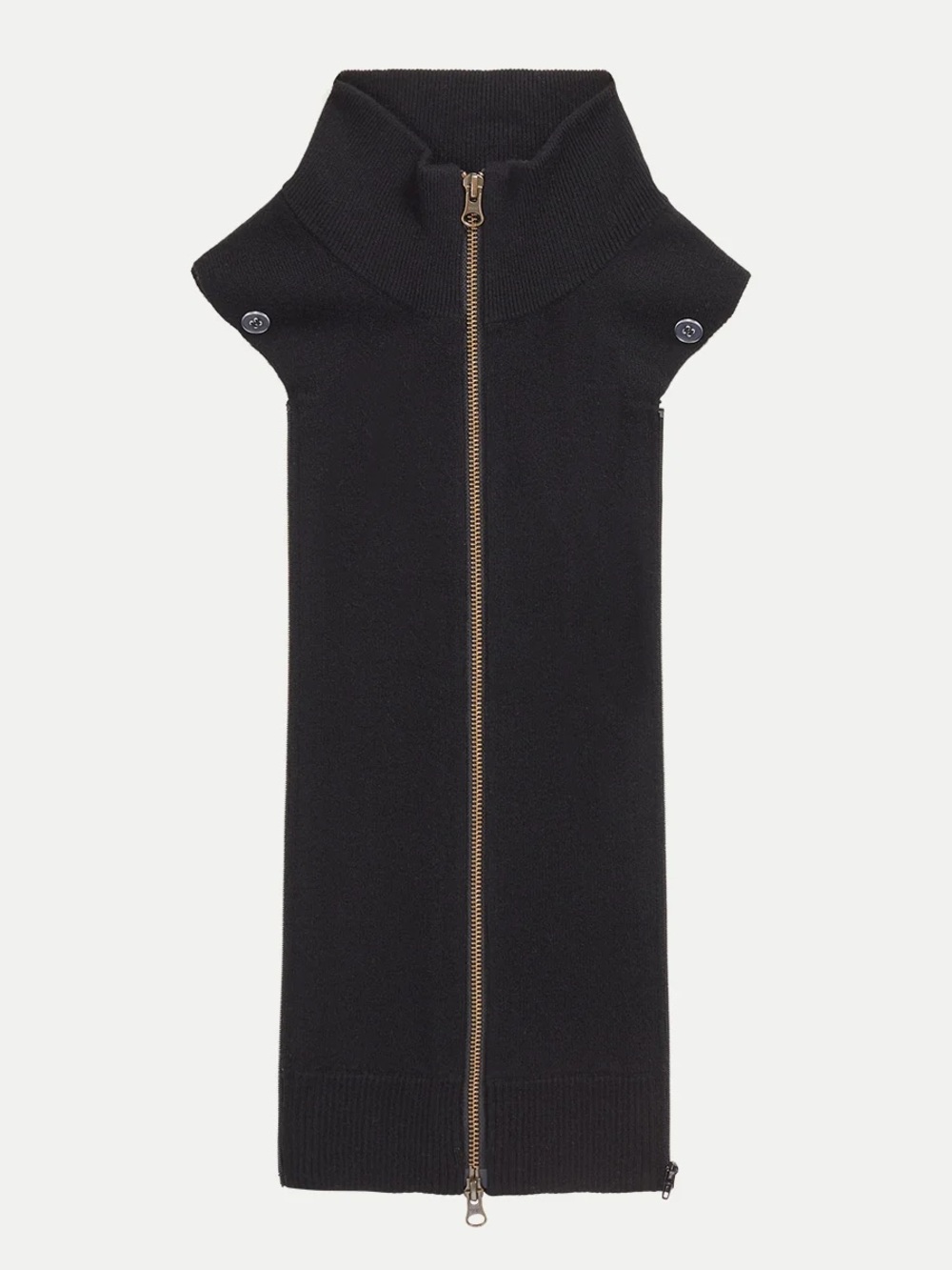 NWT Veronica Beard Uptown Merino Wool-Cashmere Dickey black